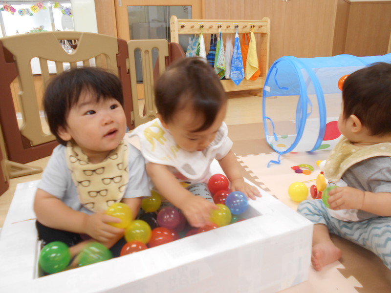 きれいなボールがいっぱい！