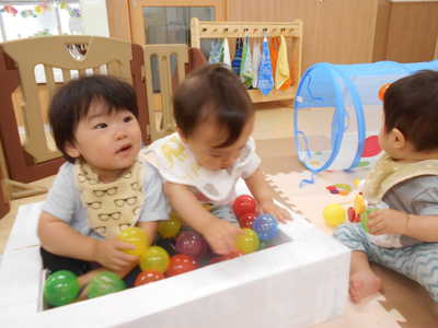  きれいなボールがいっぱい！