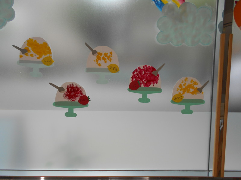 ７月壁面「かきごおり」