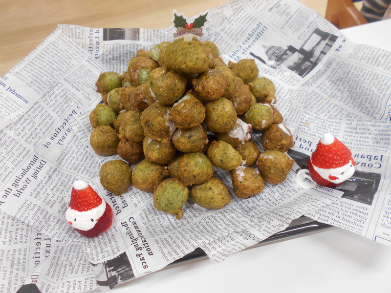 ほうれん草ドーナツ🍩クロカンブッシュ風