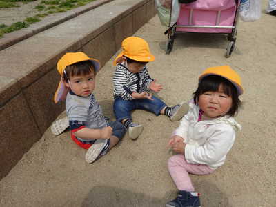  お砂遊び楽しいね🎶