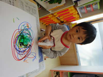  にじみ絵しゅっしゅ♪