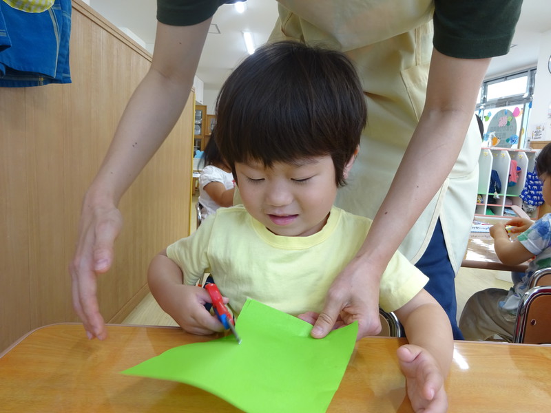 ハサミに挑戦✨