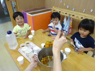  梅ジュースの出来上がりー💗