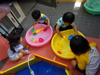  水遊びが始まりました🎶