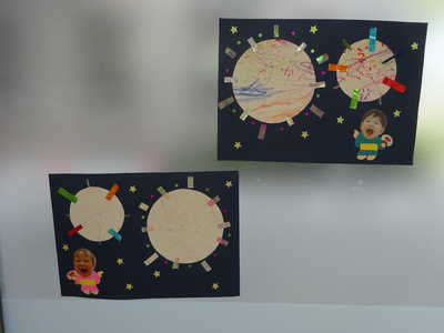  ひよこ組　８月壁面