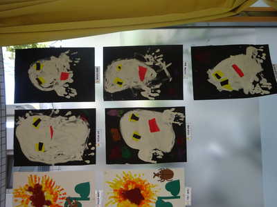  ぱんだ組　８月壁面