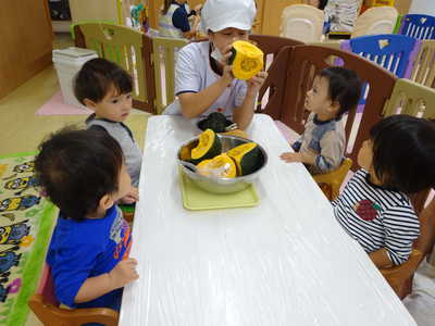  かぼちゃだよ〜‼