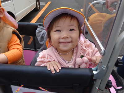  お散歩楽しいね👒