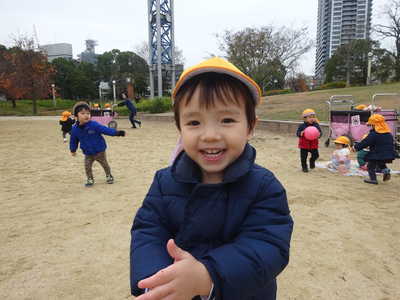  たくさん走るとあったかいね💖