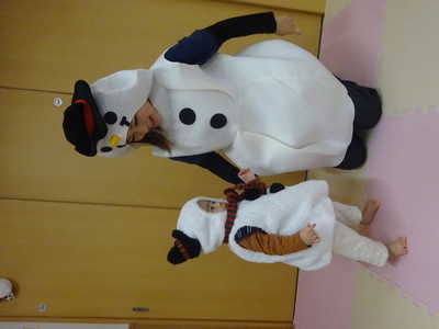  雪だるま親子⁉⛄💗