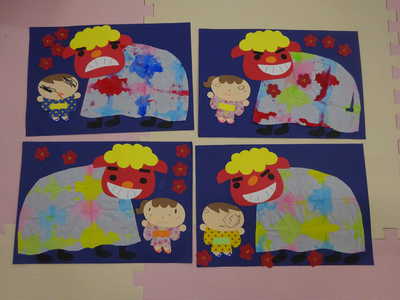  うさぎ組　１月製作✂