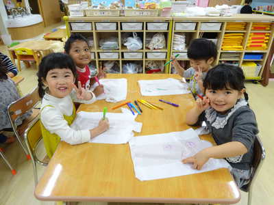  凧をつくったよ💓