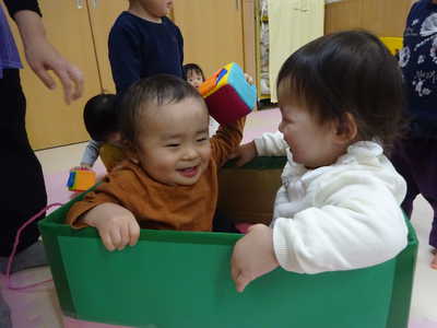  電車ごっこ楽しいね💖