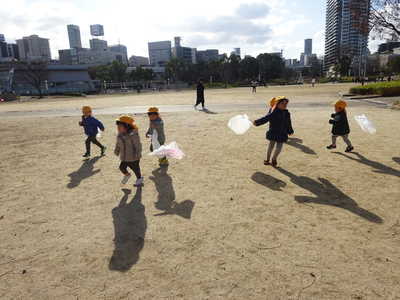  凧あげ楽しいね〜💗