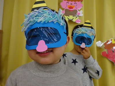  鬼にも変身したぞ⭐