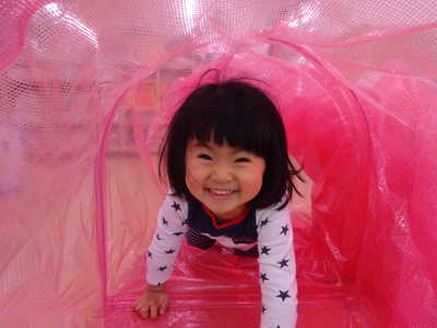  トンネル遊び楽しいな⭐