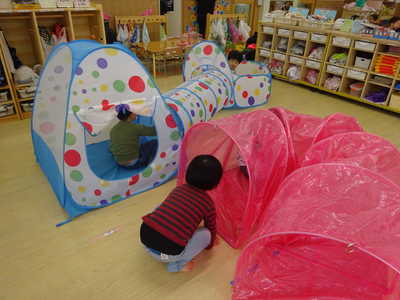  トンネル遊び💗