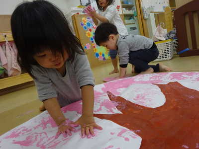  ぺたぺた楽しいね💗