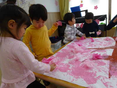  お花紙もつけたよ🌸