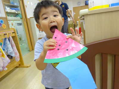  美味しそうなスイカが出来たよ🍉