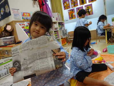  いろんな素材を使っておもちゃ作り⭐