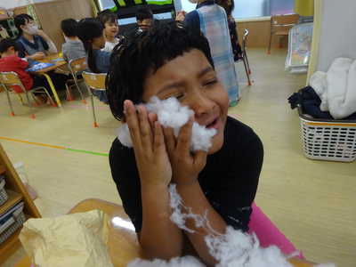  わた気持ちいいね♪