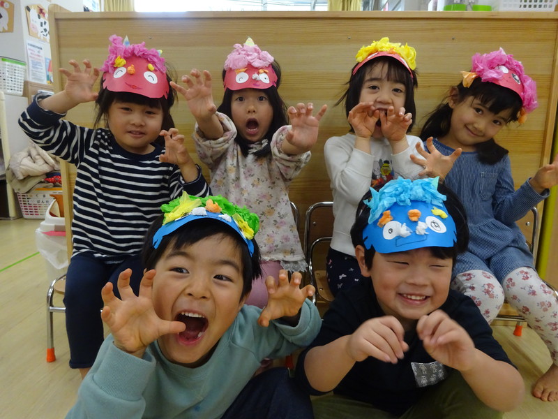 おめんの完成👹