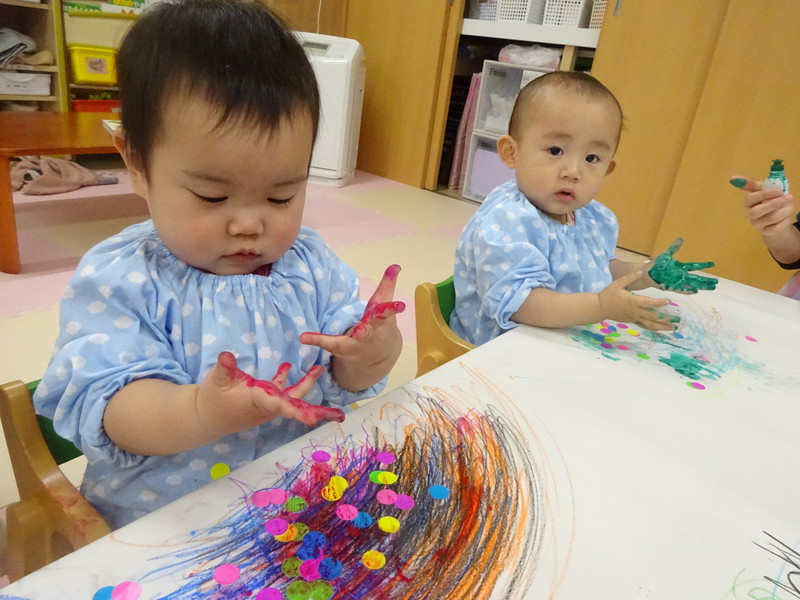 指スタンプ楽しいね✋