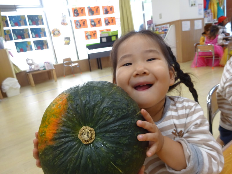 かぼちゃの種むき🎃