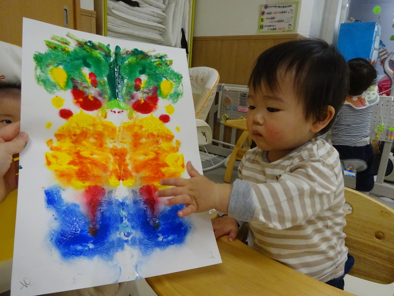 絵の具遊び💛